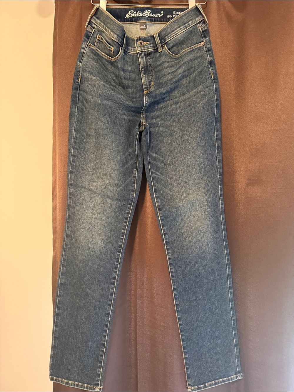 Eddie Bauer Women's Mid Blue Straight Jeans